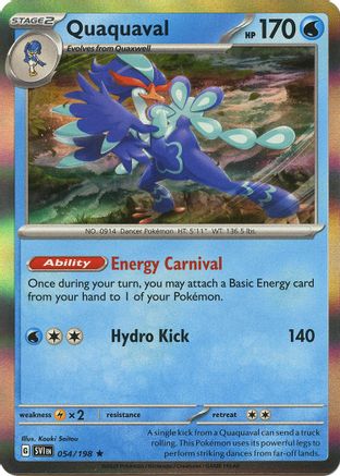 Quaquaval (054) [SV01 Scarlet & Violet Base Set] Reverse Holofoil - Rare