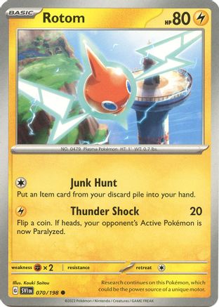 Rotom (070/198) [SV01 Scarlet & Violet Base Set] - Common