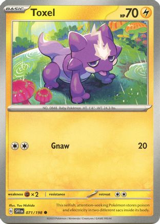 Toxel (071) [SV01 Scarlet & Violet Base Set] Reverse Holofoil - Common