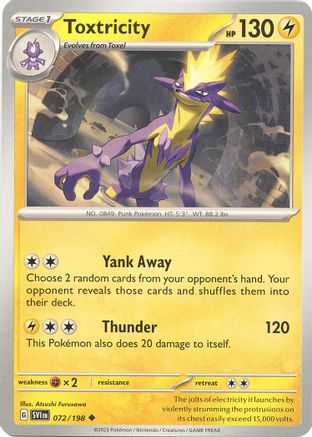 Toxtricity (072) [SV01 Scarlet & Violet Base Set] Reverse Holofoil - Uncommon
