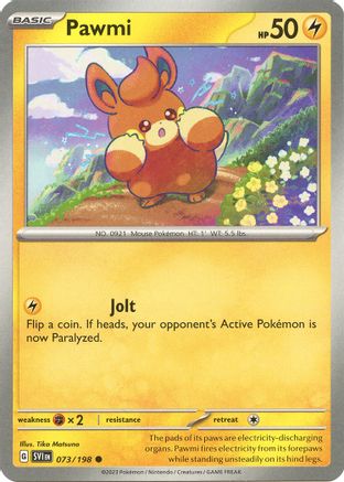 Pawmi (073/198) [SV01 Scarlet & Violet Base Set] Reverse Holofoil - Common