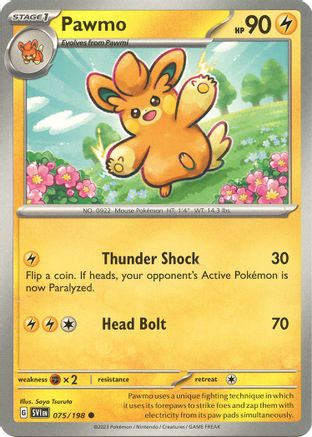 Pawmo (075) [SV01 Scarlet & Violet Base Set] Reverse Holofoil - Common