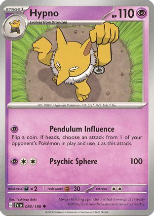 Hypno (083) [SV01 Scarlet & Violet Base Set] - Uncommon