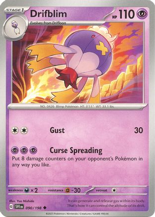 Drifblim (090) [SV01 Scarlet & Violet Base Set] Reverse Holofoil - Uncommon