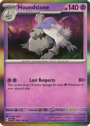Houndstone (106) [SV01 Scarlet & Violet Base Set] Reverse Holofoil - Rare