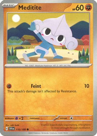 Meditite (110/198) [SV01 Scarlet & Violet Base Set] - Common
