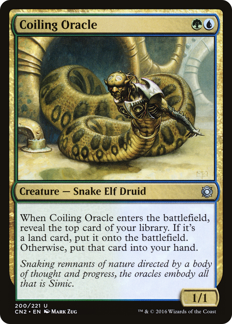 Coiling Oracle (CN2-200) [Conspiracy: Take the Crown] Foil