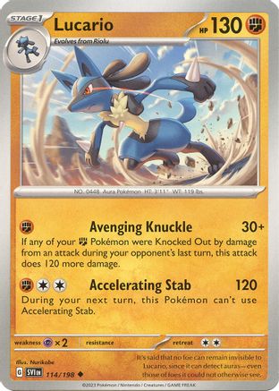 Lucario (114/198) [SV01 Scarlet & Violet Base Set] - Uncommon