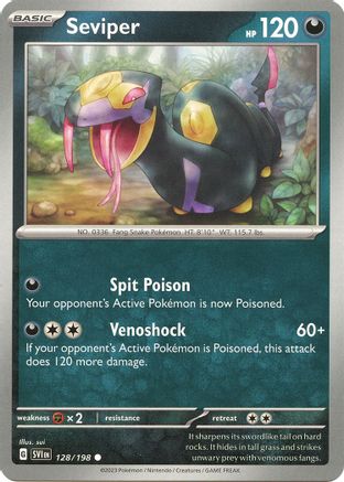 Seviper (128) [SV01 Scarlet & Violet Base Set] - Common