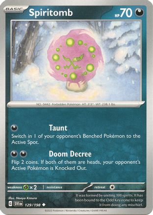 Spiritomb (129) [SV01 Scarlet & Violet Base Set] - Uncommon