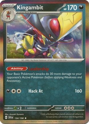 Kingambit (134/198) [SV01 Scarlet & Violet Base Set] Reverse Holofoil - Rare