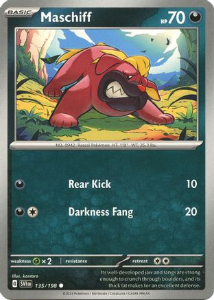 Maschiff (135/198) [SV01 Scarlet & Violet Base Set] - Common