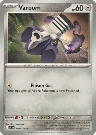 Varoom (140/198) [SV01 Scarlet & Violet Base Set] - Common