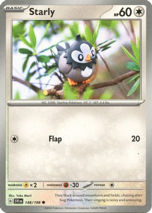 Starly (148/198) [SV01 Scarlet & Violet Base Set] Reverse Holofoil - Common