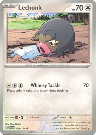 Lechonk (156/198) [SV01 Scarlet & Violet Base Set] - Common