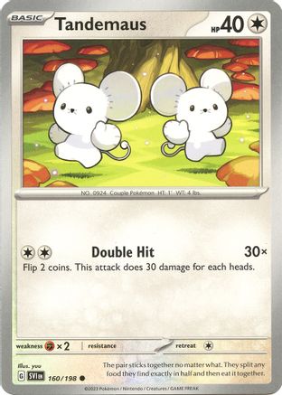 Tandemaus (160/198) [SV01 Scarlet & Violet Base Set] Reverse Holofoil - Common