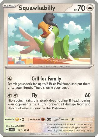 Squawkabilly (162) [SV01 Scarlet & Violet Base Set] Reverse Holofoil - Common
