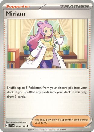Miriam (179/198) [SV01 Scarlet & Violet Base Set] Reverse Holofoil - Uncommon