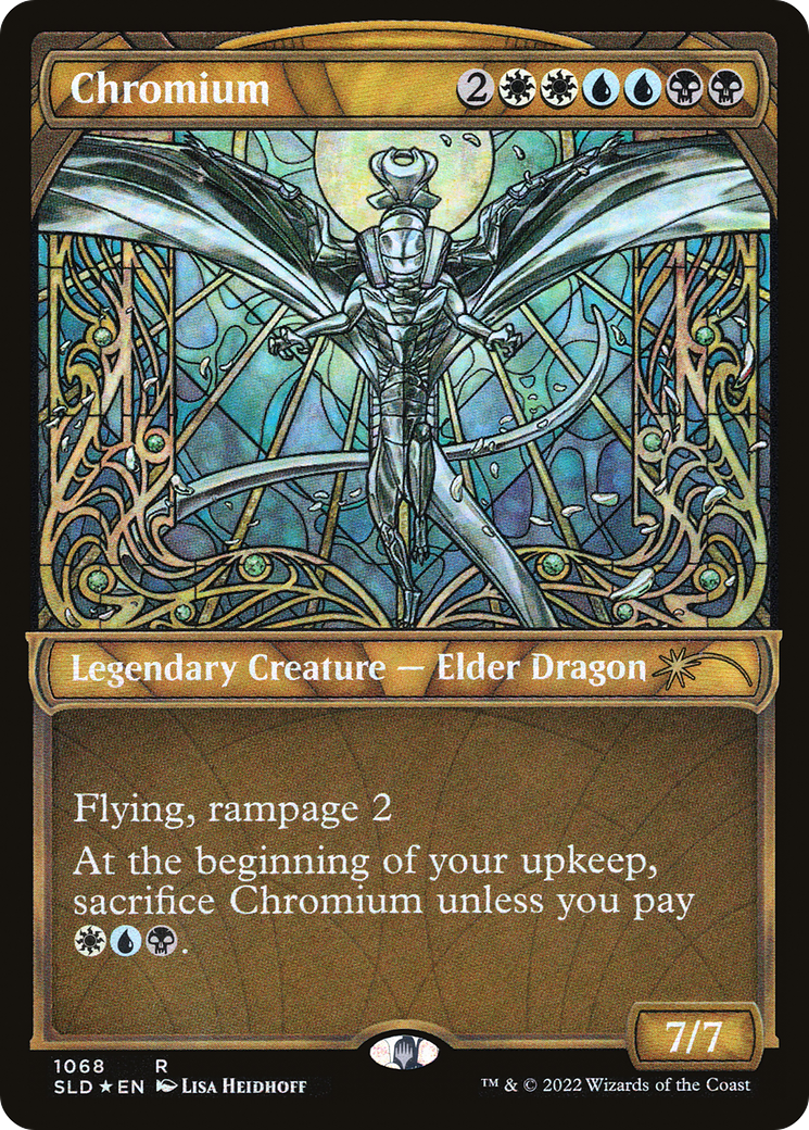 Chromium (Stained Glass) (Textured Foil) (SLD-1068) (Showcase) [Secret Lair Drop] Foil