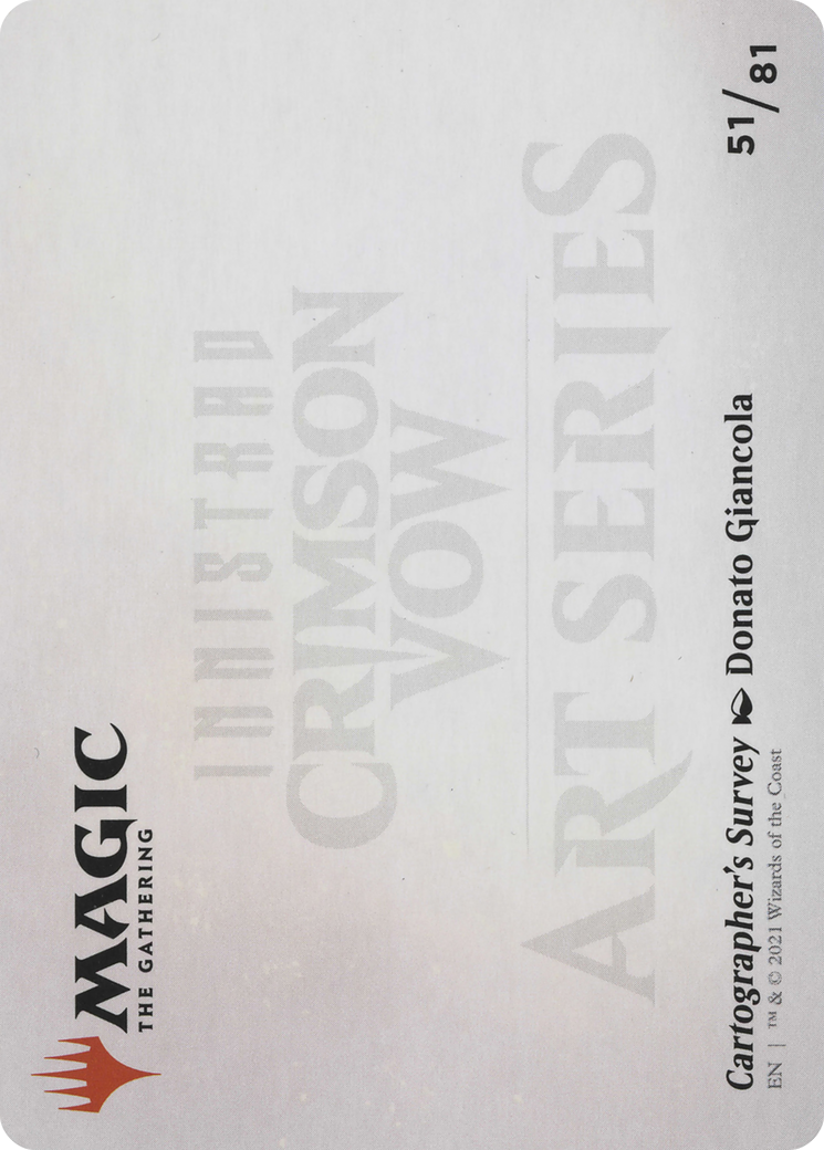Cartographer's Survey // Cartographer's Survey (AVOW-051) (Borderless) [Crimson Vow Art Series] Foil