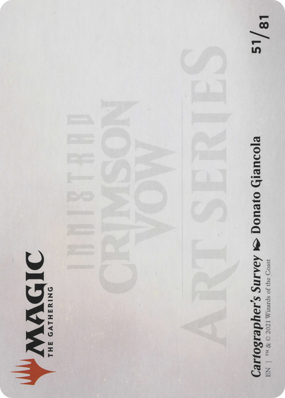Cartographer's Survey // Cartographer's Survey (AVOW-051) (Borderless) [Crimson Vow Art Series] Foil