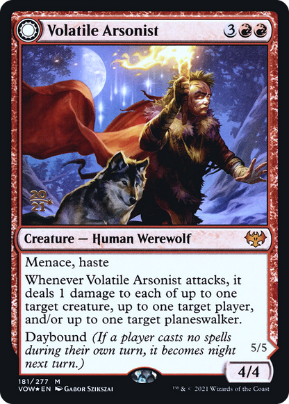 Volatile Arsonist (PRE-181) [Innistrad: Crimson Vow Promos] Foil