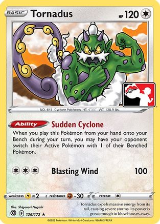 Tornadus (126) [Prize Pack Series Cards] - Rare