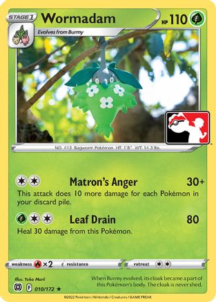 Wormadam (10) [Prize Pack Series Cards] - Rare