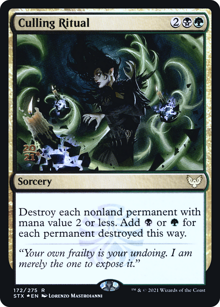 Culling Ritual (PRE-172S) [Strixhaven: School of Mages Promos] Foil