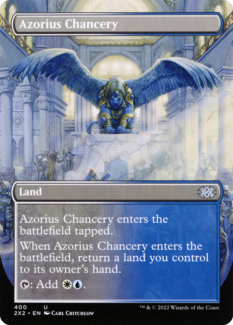 Azorius Chancery (Borderless) (2X2-400) [Double Masters 2022] Foil