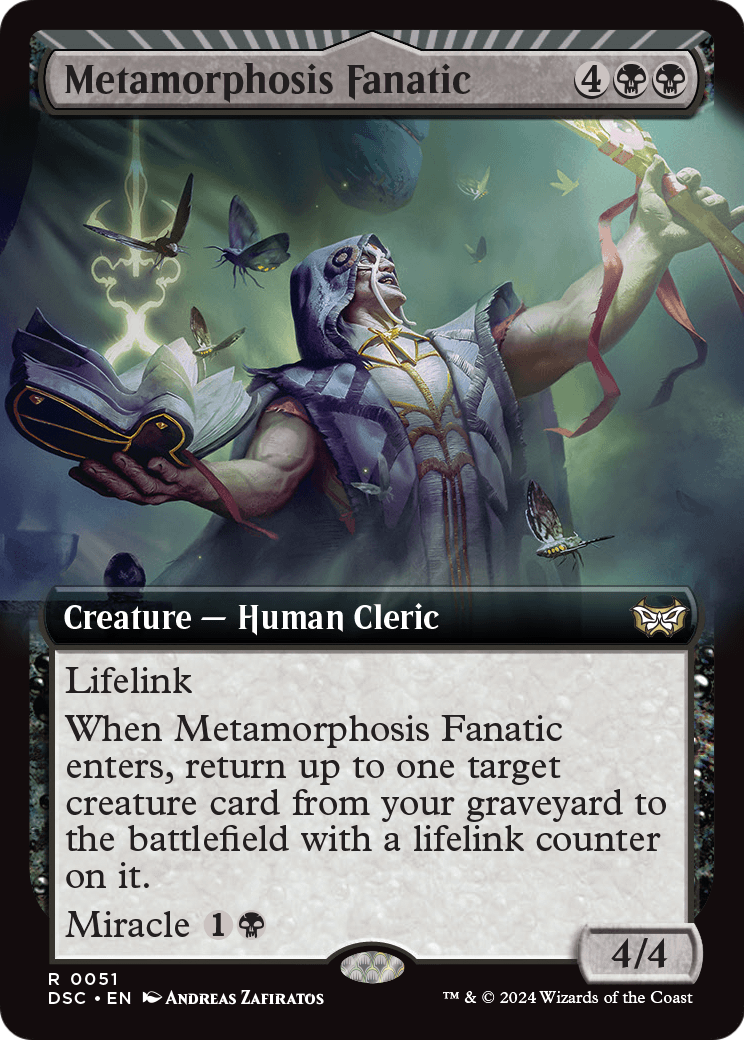 Metamorphosis Fanatic (Extended Art) (DSC-051) [Duskmourn: House of Horror Commander]