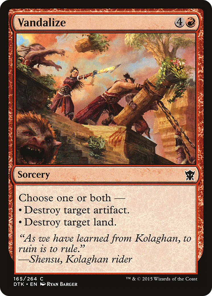 Vandalize (DTK-165) [Dragons of Tarkir]