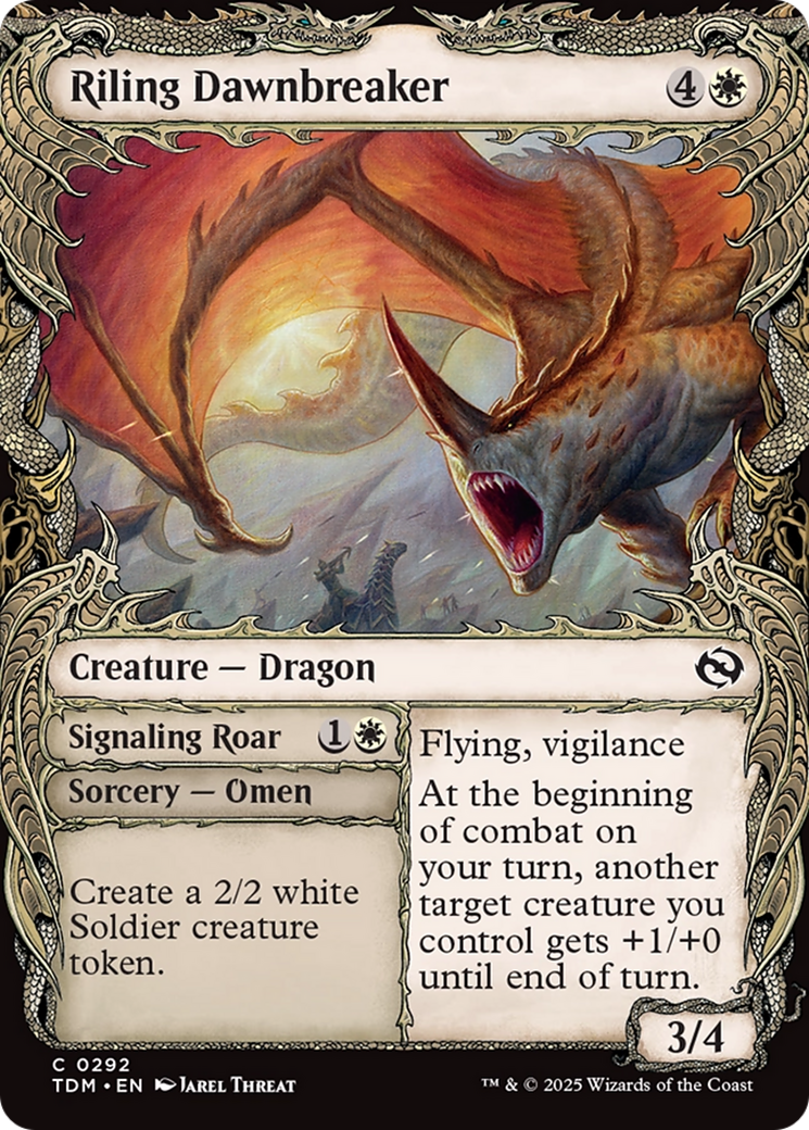 Riling Dawnbreaker (Showcase) (TDM-292) [Tarkir: Dragonstorm] Foil