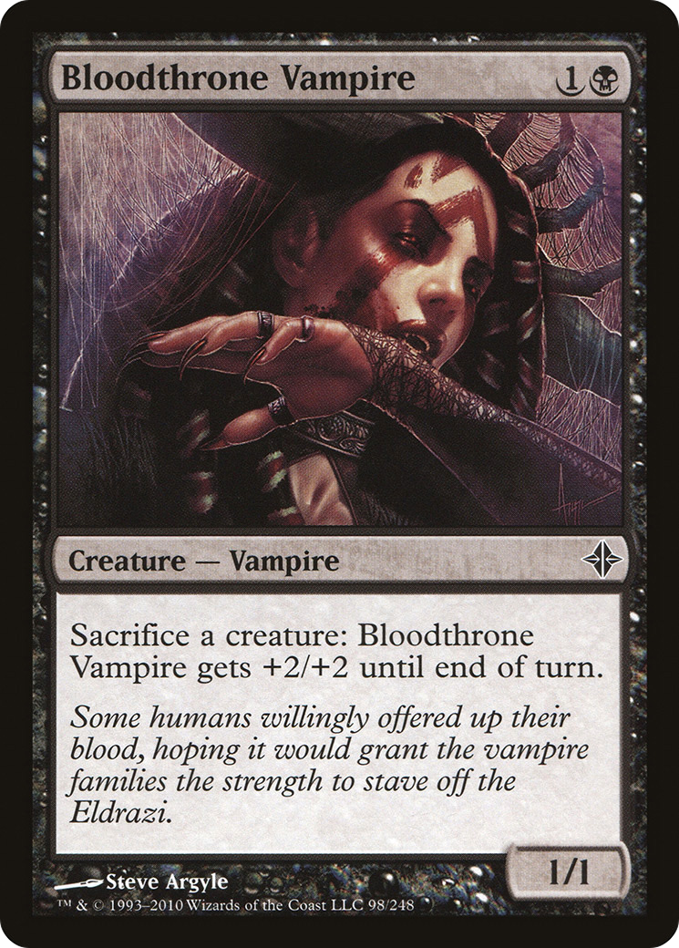 Bloodthrone Vampire (ROE-098) [Rise of the Eldrazi] Foil