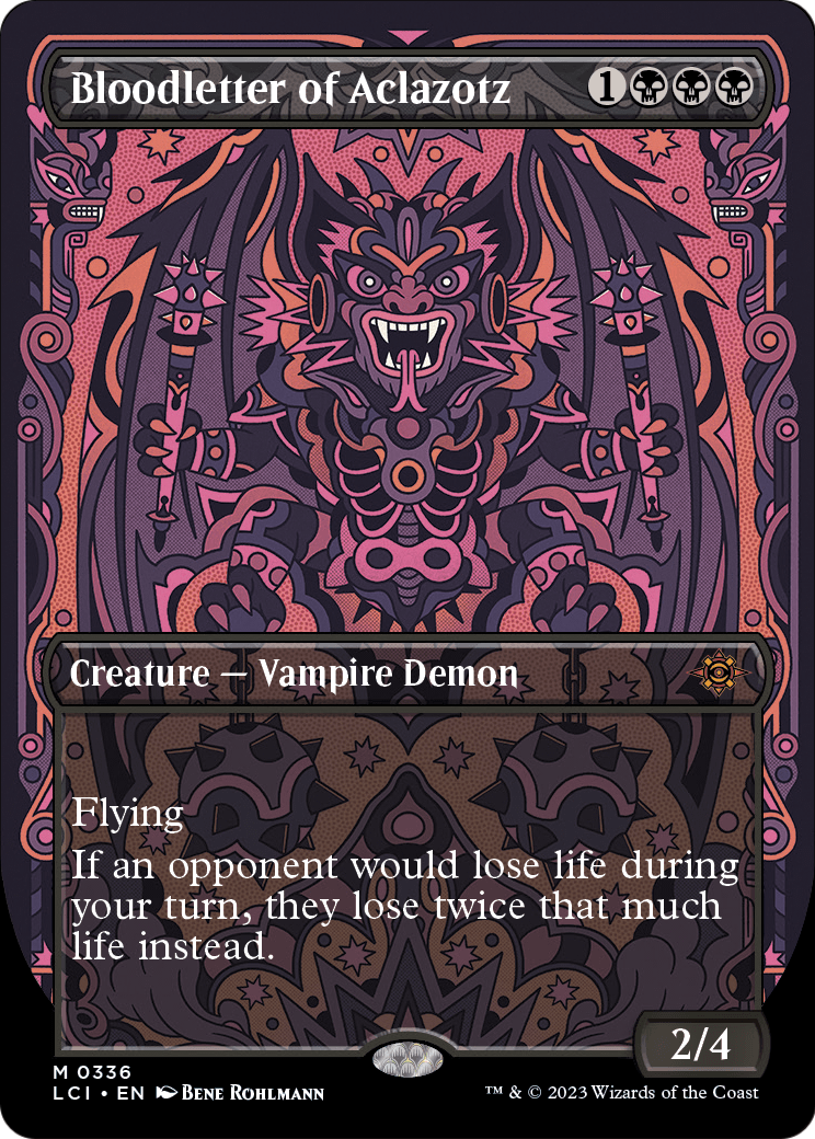 Bloodletter of Aclazotz (Borderless) (LCI-336) [The Lost Caverns of Ixalan] Foil