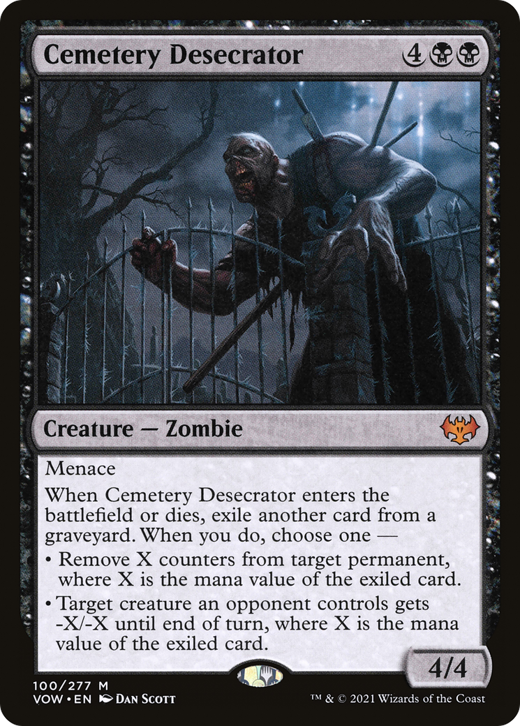 Cemetery Desecrator (VOW-100) [Innistrad: Crimson Vow]