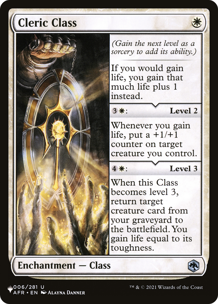 Cleric Class (LIST-AFR-6) [The List]
