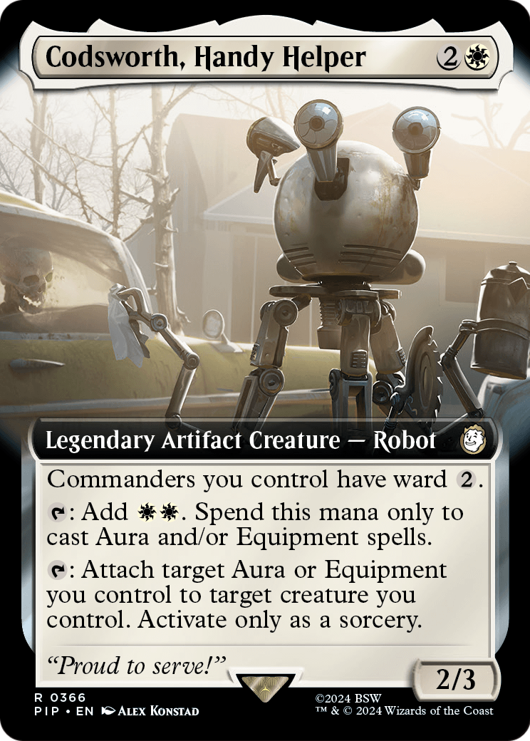 Codsworth, Handy Helper (Extended Art) (PIP-366) [Fallout] Foil