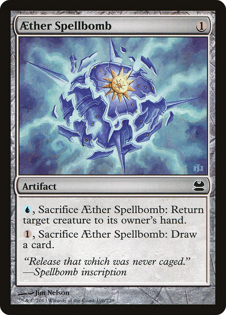 Aether Spellbomb (MMA-196) [Modern Masters] Foil