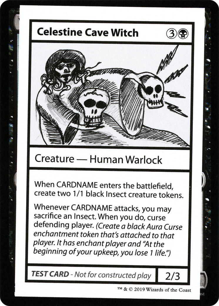 Celestine Cave Witch (No PW Symbol) [Mystery Booster Playtest Cards 2021]