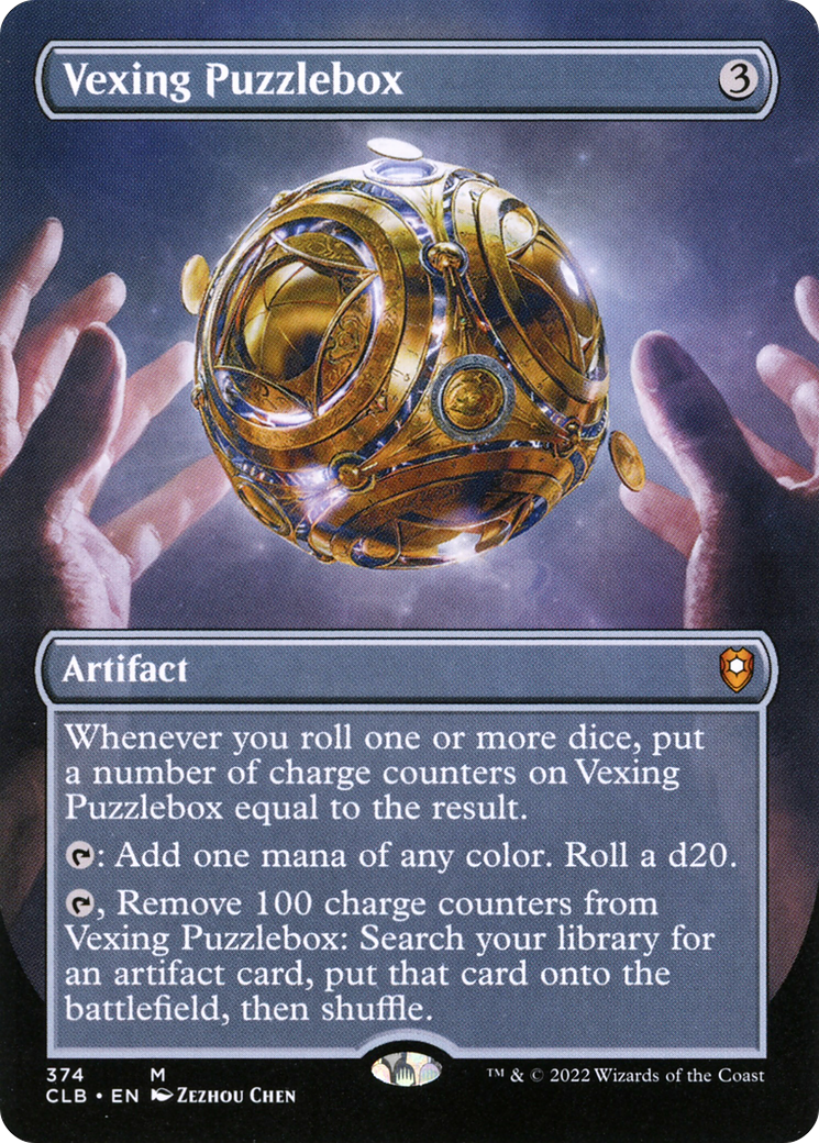 Vexing Puzzlebox (Borderless) (CLB-374) [Commander Legends: Battle for Baldur's Gate] Foil