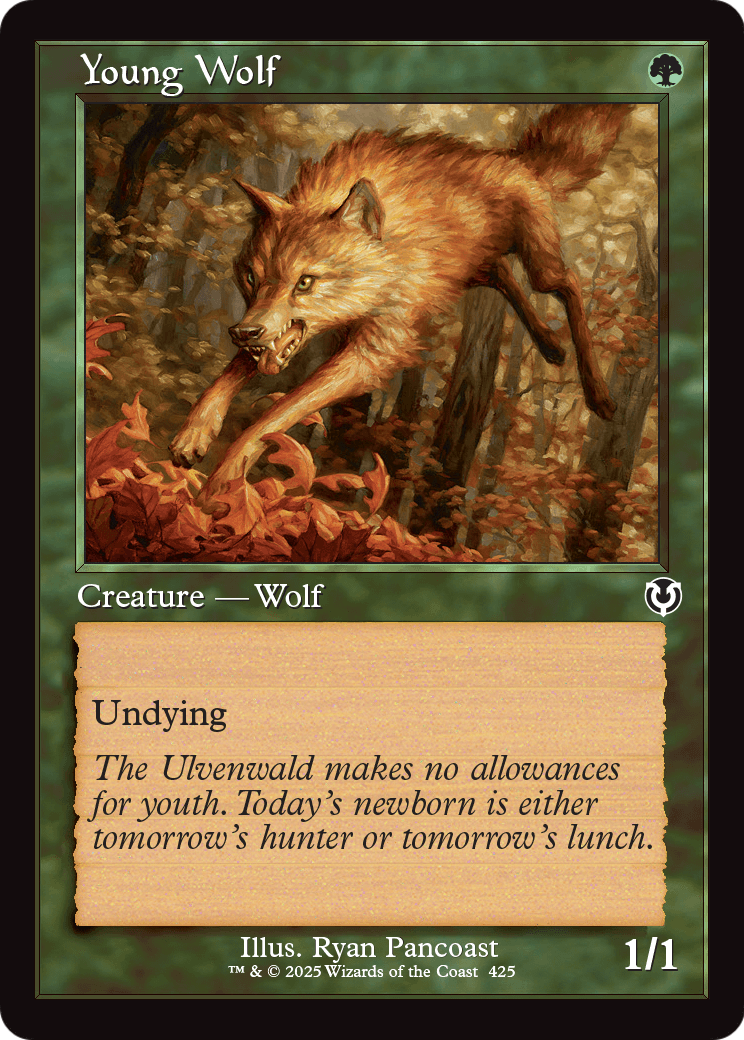 Young Wolf (Retro Frame) (INR-425) [Innistrad Remastered] Foil