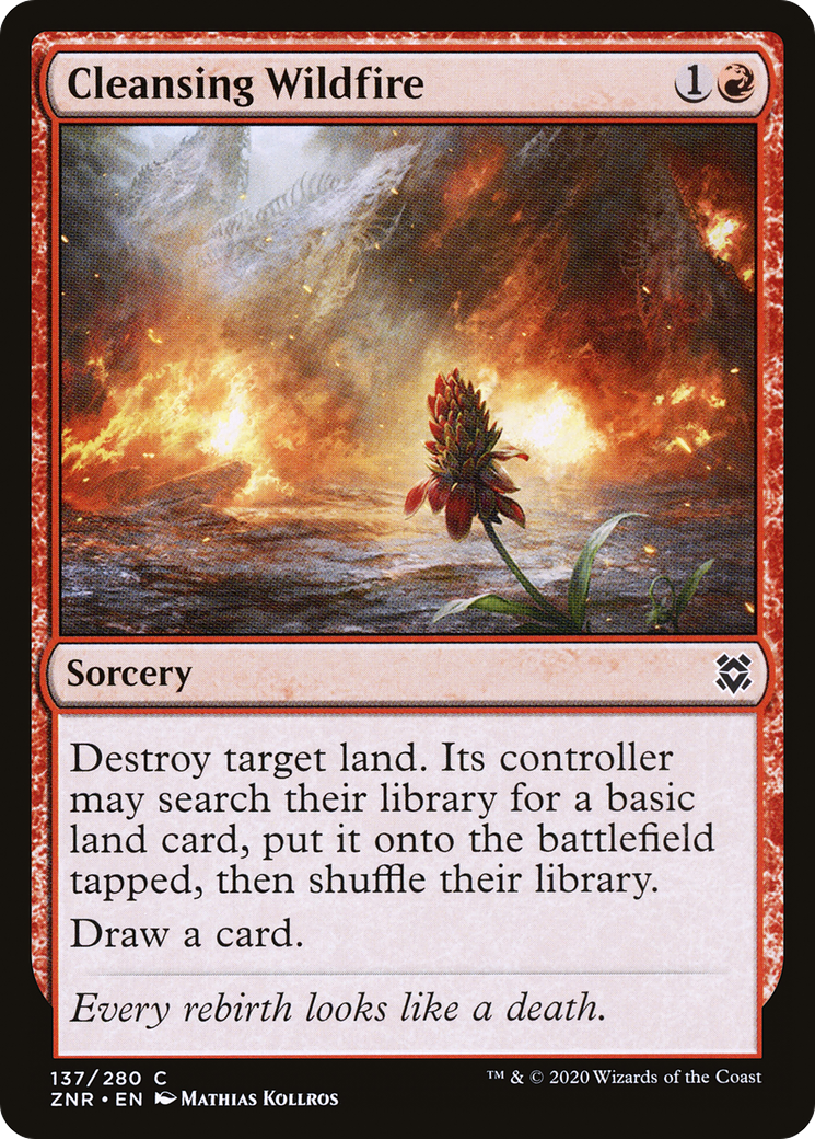 Cleansing Wildfire (ZNR-137) [Zendikar Rising] Foil