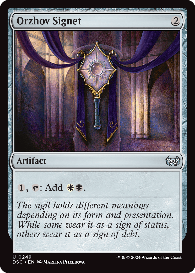 Orzhov Signet (DSC-249) [Duskmourn: House of Horror Commander]