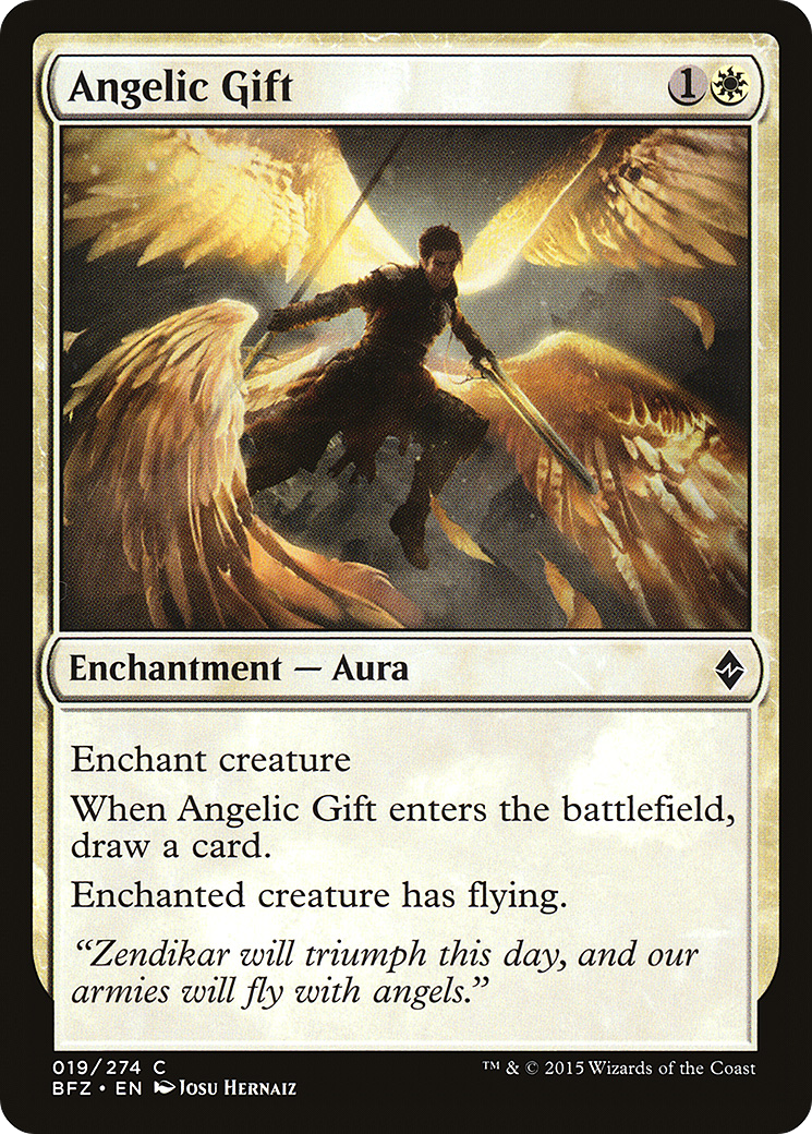 Angelic Gift (BFZ-019) [Battle for Zendikar] Foil