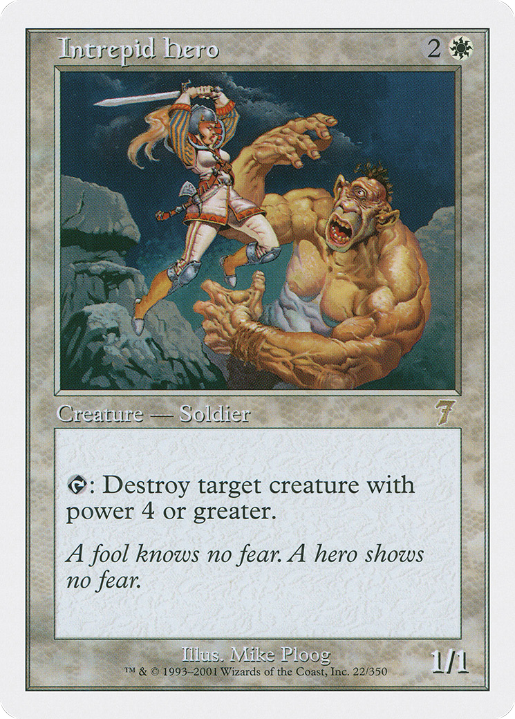Intrepid Hero (7ED-022) [7th Edition]