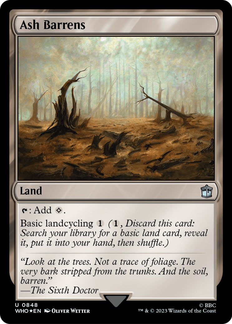 Ash Barrens (Surge Foil) (WHO-848) [Doctor Who] Foil