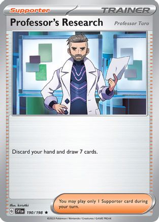 Professor's Research [Professor Turo] (Non-Holo) (190/198) [Deck Exclusives] - Promo