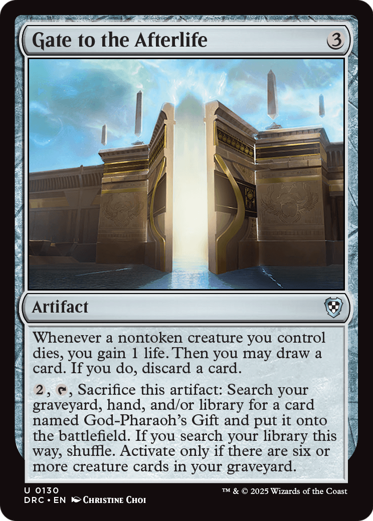 Gate to the Afterlife (DRC-130) [Commander: Aetherdrift]