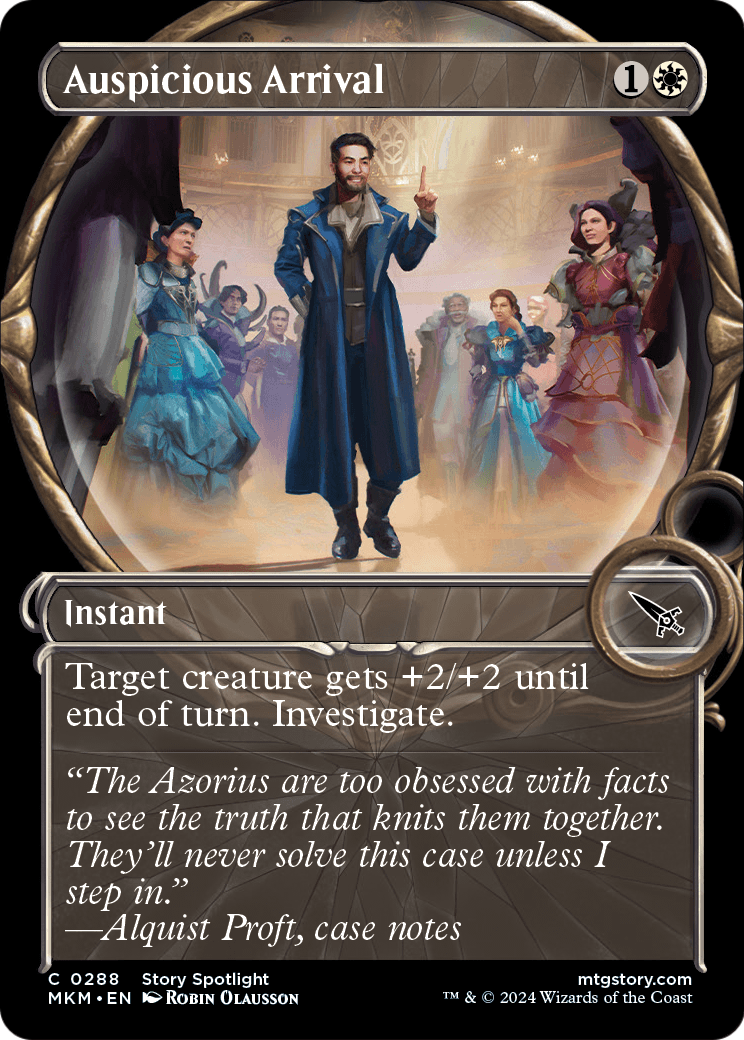 Auspicious Arrival (Showcase) (MKM-288) [Murders at Karlov Manor] Foil